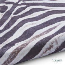 Additional picture of Faux Zebra Skin Rug Black/White 130 x 155cm
