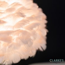Additional picture of Feather Table Lamp White 50cm