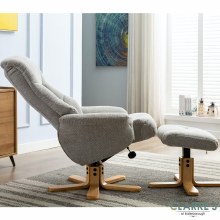 Additional picture of Florence Recliner Chair with Stool Cloud