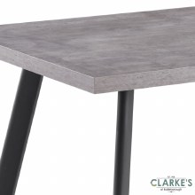 Additional picture of Frederic Concrete Effect Top Dining Table 120cm