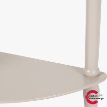 Additional picture of Heritage Putty Pine Wood Half Moon Console Table