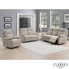 Additional picture of Keegan Power Recliner Armchair Oatmeal