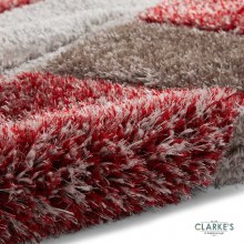 Additional picture of Olympia 2239 Grey/Red Rug 120 x 170cm