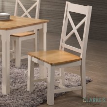 Additional picture of Rochester Dining Set Cream. Table & 4 Chairs