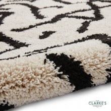 Additional picture of Royal Nomadic A637 White/Black Rug 120 x 170cm