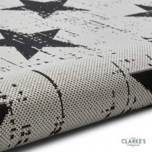Additional picture of Santa Monica 48648 Outdoor Rug White/Black 160 x 230cm