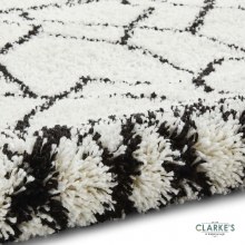 Additional picture of Scandi Berber G276 White/Black Rug 120 x 170cm