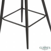 Additional picture of Talia Velvet Bar Stool Grey