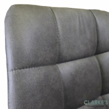 Additional picture of Selina Grey Fabric Bar Stool