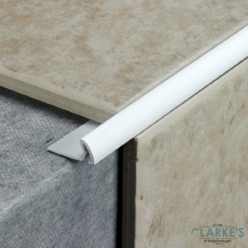 Tile Edging Trim White 7mm