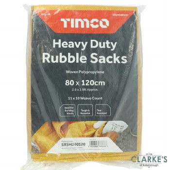 Heavy Duty Rubble Sack 80x120cm