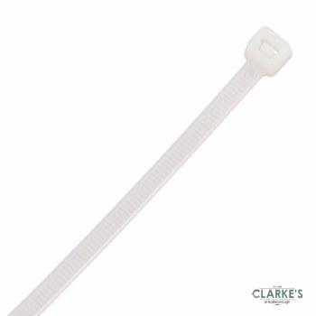 Timco White Cable Ties 4.8 x 300mm