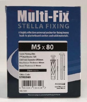 Timco Multi Fix Stella Fixing M5x80mm