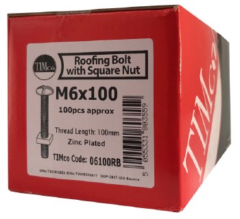 TimCo Roofing Bolt M6x100mm