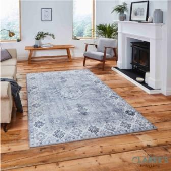 Topaz Traditional Silver Rug 120 x 170cm