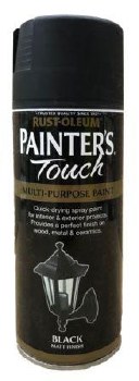 Rust-Oleum Painters Touch Spray Paint Black Matt 400ml