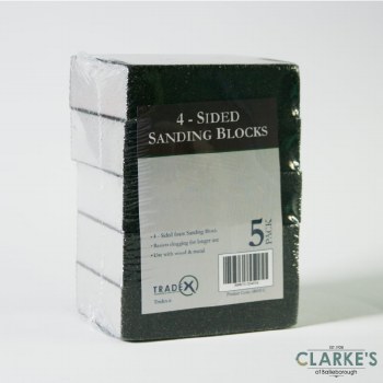 Tradex 5 Fine Grade Sanding Blocks