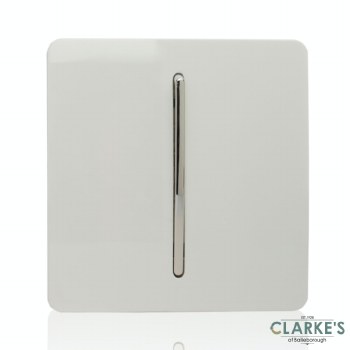 Trendi Switch 1 Gang Gloss White Rocker Switch