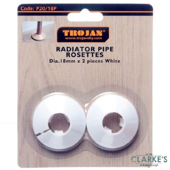 Radiator Pipe Covers White