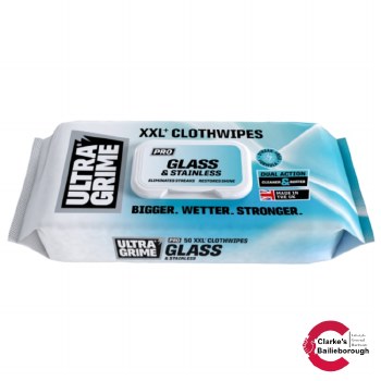 UltraGrime Glass and Stainless Clothwipes XXL+