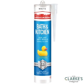 Unibond Bath and Kitchen Anti-Mould Sealant White