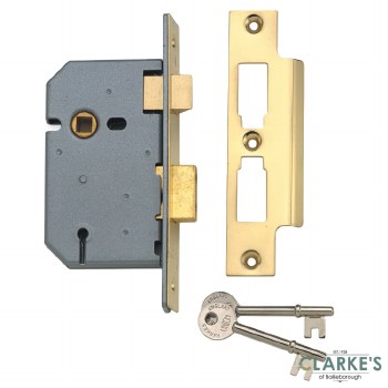 Union 3 Lever Mortice Sashlock 2.5"