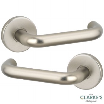 Round Bar Lever on Rose Hanle Pair