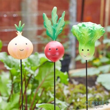 Veggie Looney Stake Radish - Garden Decoration