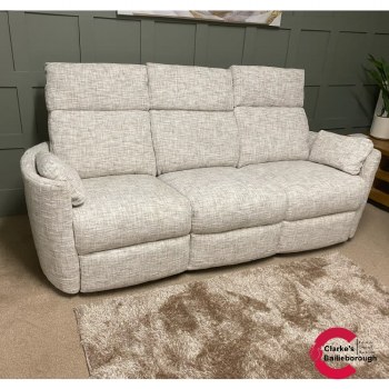 Verina 3 Seater Power Recliner with Drop Down Table