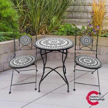 Vichy Mosaic Outdoor Bistro Set