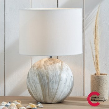 Viejo Stone Effect Ceramic Table Lamp