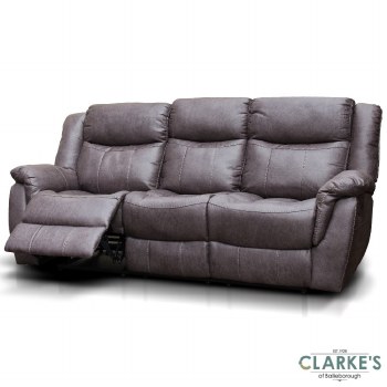 Walton 3 Seater Recliner Sofa Dark Grey