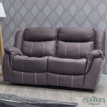 Walton 2 Seater Recliner Sofa Dark Grey