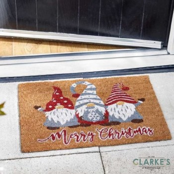 We Three Gonks! Coir Door Mat