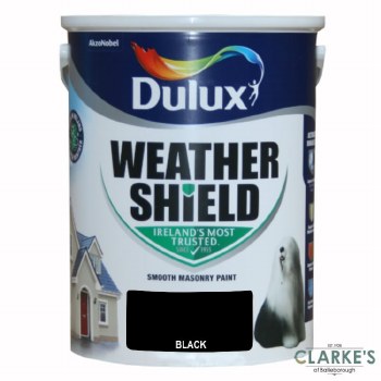 Dulux Weather Shield Black 5Ltr