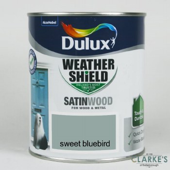 Dulux Weather Shield Satinwood Paint Sweet Bluebird 750 ml