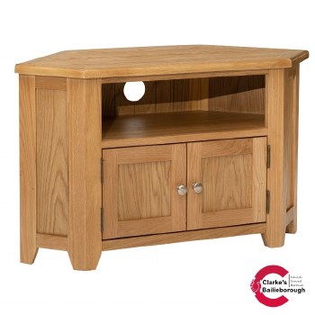 Zara Light Oak Corner Tv Unit