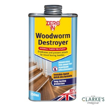 Zero In Woodworm Destroyer 250ml