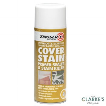 Zinsser Cover Stain Primer - Sealer Stain Killer Spray 400 ml