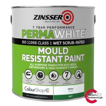 Zinsser Perma-White Mould Resistant Paint 1 Litre