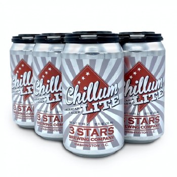 3 Star Chillum Lite 6pk Cans