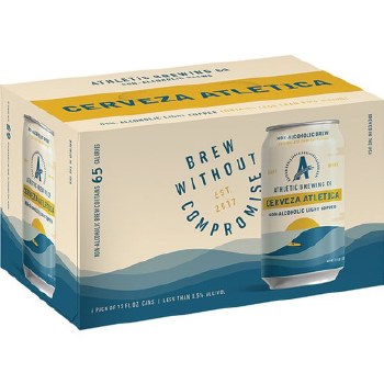 Athletic Brewing Cerveza NA Light 6pk Cans