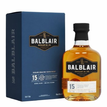 Balblair 15 Years Highland Non Chill Filtered Single Malt Whiskey 750ml