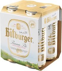 Bitburger 16oz 4pk Cans