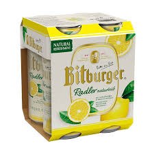 Bitburger Radler 16oz 4pk Cans