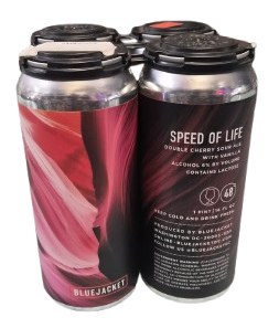 Bluejacket Speed of Life Double Cherry Sour Ale 4pk Cans