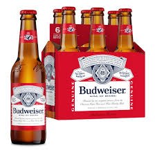 Budweiser 6pk Bottles