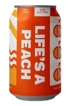 Capitol Cider Lifes A Peach Cider 4pk Cans