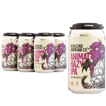 Denizens Animal Hazy IPA 6pk 12oz Cans