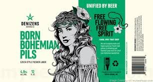 Denizens Born Bohemian Pilsner 6p 12oz Cans